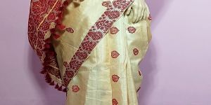 Ready to Wear Pure Assam Handloom Tussar Silk Silkmarked Saree