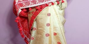 Ready to Wear Pure Assam Handloom Tussar Silk Saree