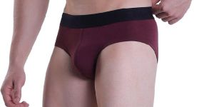 Wine Plain Underwear Brief