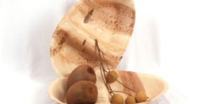 Areca Leaf Ellipse Compartment Plate