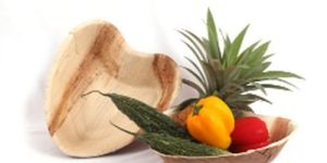 Areca Leaf Heart Shape Bowl