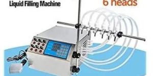Semi Automatic 6 Head Digital Liquid Filling Machine