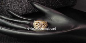 Yellow Gold LabGrown Diamond Artistic Ring