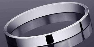 Stainless Steel Silver Kada Bracelet