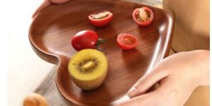 Wooden Heart Shaped Platter