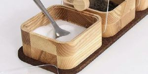 Wooden Sugar Container