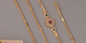 Traditional Brass Mop Chain with Stone