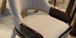 Wooden Velvet Dining Chair
