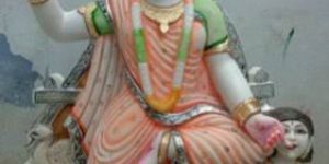 Mata Baglamukhi Marble Murti