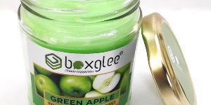 Scented Glass Jar Candle Green Apple