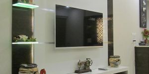 Plywood Wall Mounted LCD Unit