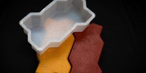 Zigzag Silicone Plastic Paver Block Mould