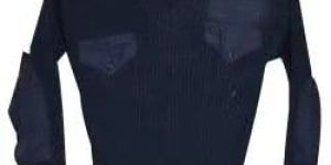 V Neck Military Pullover