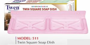Twin Square Soap Dish