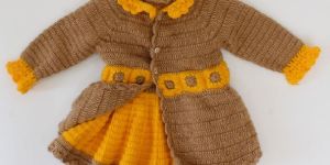 Woonie Kids Crochet Full Sleeve Cardigan