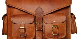 Handmade Leather Messenger Briefcase Bag