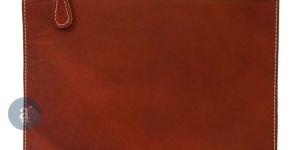 Orange Leather Cross Body Bag