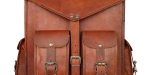Vintage Leather Laptop Convertible Backpack