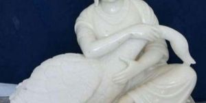 White Marble Buddha Statue