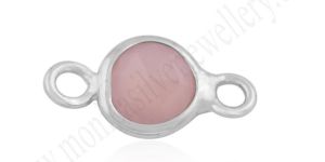 Rose Chalcedony Silver Jewelry Finding