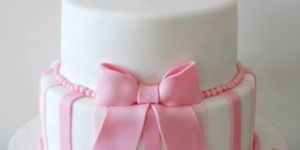 2 Tiered Christening Cake with Cross