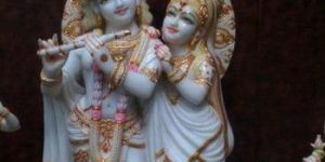 Marble Radha Krishna Moorti