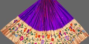 Lehenga Material Fabric Pure Silk Handwoven