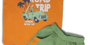 Funny Bear T Shirt and Shorts Set for Baby Boy