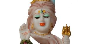White Marble Shiva Ganga Statue