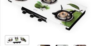 Homestone 3 Burner Digital Glass Stove