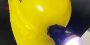 Safety Helmet with Head Torch