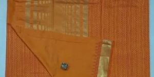 Tussar Hand Block Printed Saree