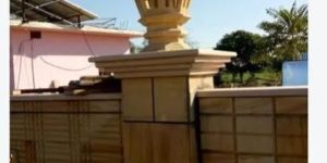 Designer Stone Gate Lamp