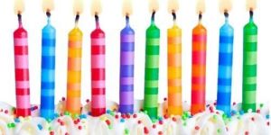 Multicolor Birthday Candles