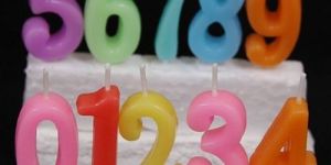 Numerical Birthday Candles