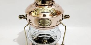 Decorative Vintage Copper Oil Lamp for Halloween