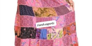 Women Patchwork Skirt