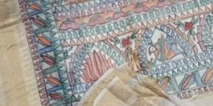 Pen Tussar Kalamkari Saree