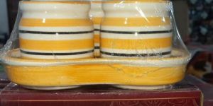 JP Flora Hand Painted 3 Pcs Pickle Jar