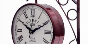 Victoria Vintage Station Clock Copper Finish