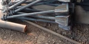 Plate Type Foundation Bolt with Stiffner