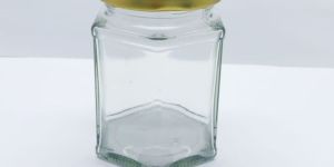 25ml Hexagonal Glass Jar