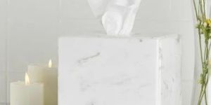 Marble Tissue Cover Box