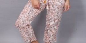 Ladies off White Cotton Pajama