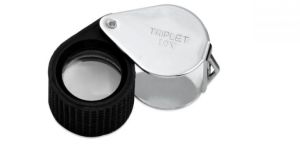 Triplet Loupe with Rubber Grip