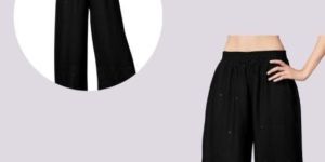 Ladies Half Chikan Palazzo