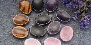 Multicolor Oval Worry Stone