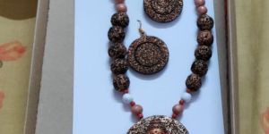 Handmade Rudraksha Necklace Set