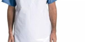 White Disposable Patients Apron