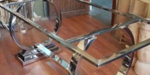 Silver Steel Table